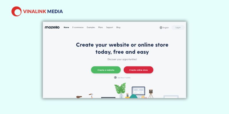 Nền tảng thiết kế website Mozello